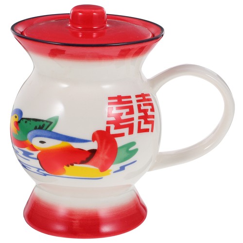 Reusable red ceramic coffee - reusable,