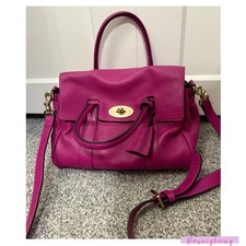Hot Fuschia Pink Small Heritage Bayswater Satchel Cross Body Bag Magenta
