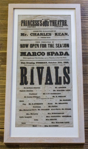 Antique 1853 theatre poster - 1853,