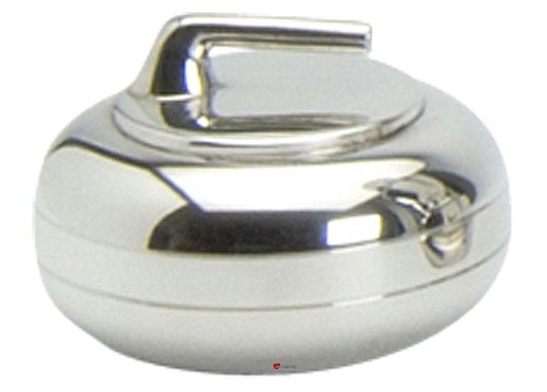 Pewter curling stone ideal - pewter,