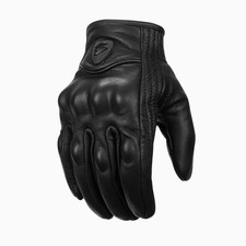 S-XXXL Motorcycle Gloves Goatskin Leather Men Women Moto Glove Electric Bike Luv