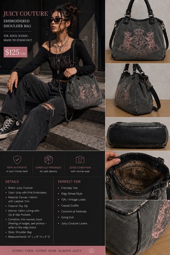 Y2k juicy couture gray - y2k,