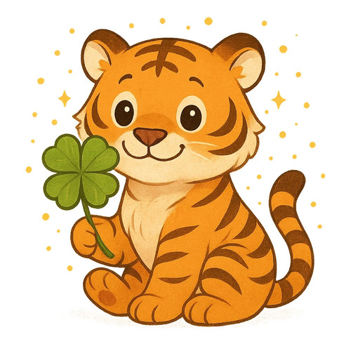 Funny tiger cartoon car - 7x,