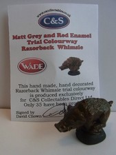 WADE-WHIMSIE MATT GREY AND RED TRIAL COLOURWAY RAZORBACK LE 35