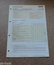 Inspection Sheet Yamaha XJ 600