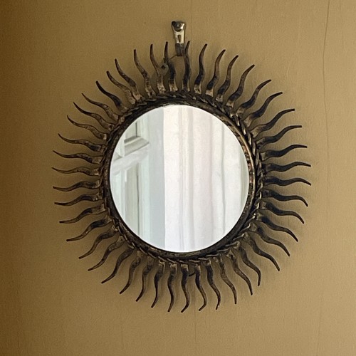 Vintage 1960s sunburst wall - sunburst,
