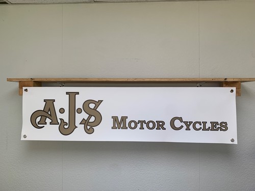 Ajs motorcycles banner classic - banner,