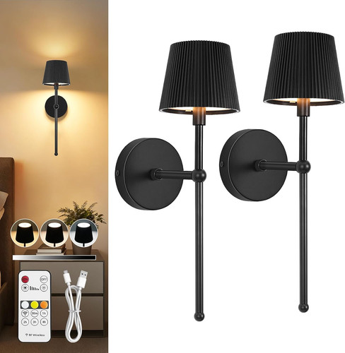 Rechargeable wall lights set - rechargeable,