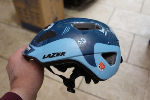 Lazer blue bicycle helmet - lazer,