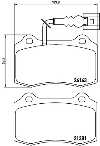 Fits brembo 104 ham pads - 104,