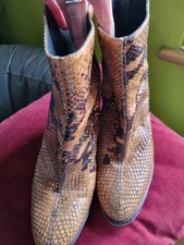 Pinko Snakeskin Boots 5