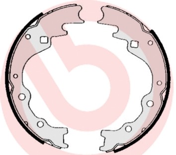 Rear brake shoe set fits - brake,