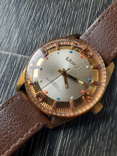 Vtg 1950s langel watch - 1950s/60,