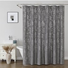 Floral shower curtain - curtain,, lace