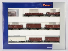 ROCO HO 44002 8 DB GOODS WAGONS NEM CLOSE COUPLINGS UNOPENED DETAILING V Nr MINT