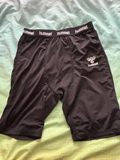 Hummel Black XL mens football base layer shorts, Southampton FC player issue