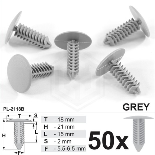 Grey plastic fir tree - 50,