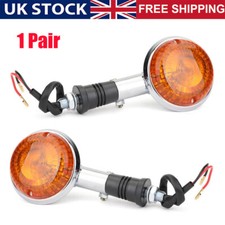 1Pair Turn Signal Indicator Blinker Amber Light For Yamaha XV535 XV920 Virago UK