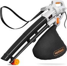 VonHaus Leaf Blower and Vacuum 3000W, Collect & Clear Gardens & Patios of Leaves