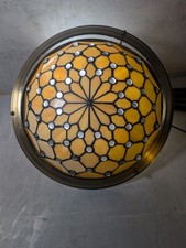 Oak Tiffany Ceiling Light