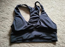 Women's Black Sports Bra Size