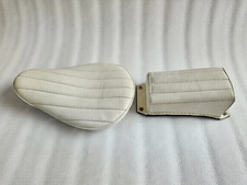 WHITE LEATHER VERT RIB CHOPPER