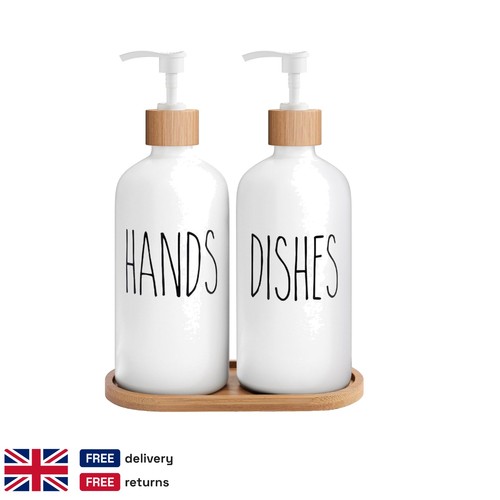 Glass dish soap - dispenser, pump