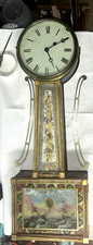 12-01 Antique Early American Banjo Clock for Restoration