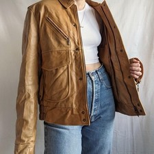 Vintage 70s Italian Tan Heavy