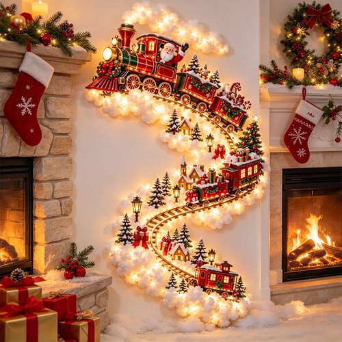 Christmas magic trail led wall - christmas,