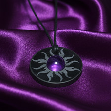 Shungite Pendant Amethyst