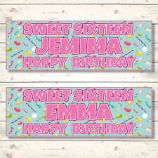 2 PERSONALISED SWEET SIXTEEN