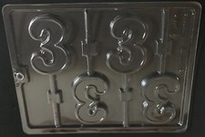 Chocolate Lolly Number Moulds Number 1 2 3 4 5 8 & 0