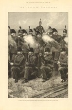 Scottish Volunteers. Queen's Edinburgh Rifle volunteer Brigade, Lanark Moor 1881