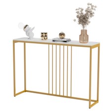 Gold Long Console Table Narrow