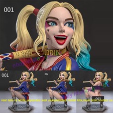 Harley Quinn Squat 1/6 1/4 1/3 1/2 Unpainted Model Kit Unassembled 3D Print 3Ver