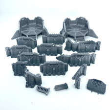 Defensive Wall / Bunker Lot Terrain Scenery - Suitable For Wargaming BOX342