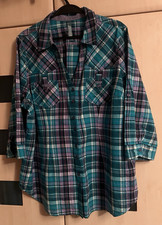 Evans Green Check 3/4 Sleeve