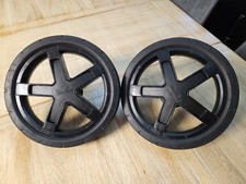 Silver Cross Pioneer Wheels Pair Rear Back . Black