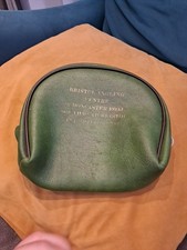 Vintage Leather Reel Case  18cm  X 16cm X 6cm From Bristol Angling Centre