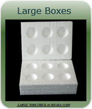 20 LARGE POLYSTYRENE EGG BOXES