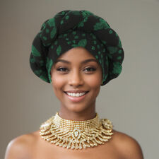 Nigerian Women African Braid Hat Auto Gele Headtie Muslim Head Wrap Turban Cap