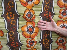 Vintage retro orange & brown