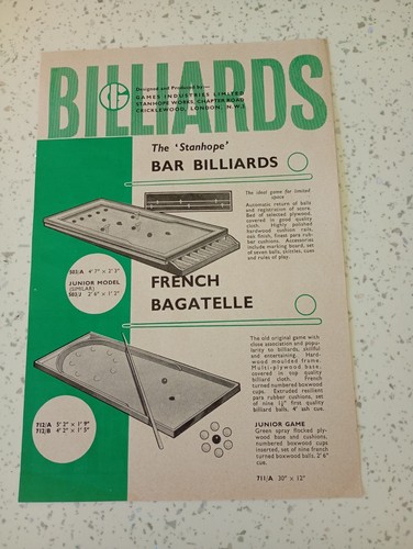 Vintage 1950s billiards bar - 1950s,