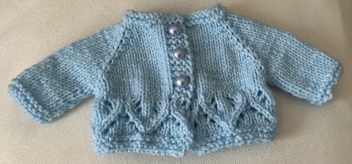 Hand knitted dolls clothes - hand,