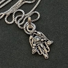 Sterling Silver Hamsa Necklace