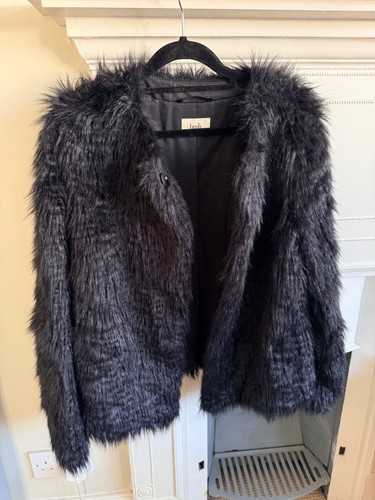Hush black faux - , shaggy