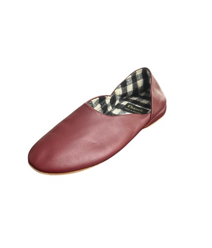 Church burgundy leather slip - burgundy,