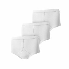 3 Pairs Mens Y Fronts Interlock Cotton Briefs Underpants Slips Underwear S-5XL