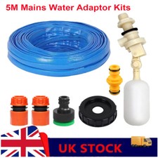 Caravan Motorhome 5 metre Mains Water adapter kit for Aquaroll FLAT Food Grade